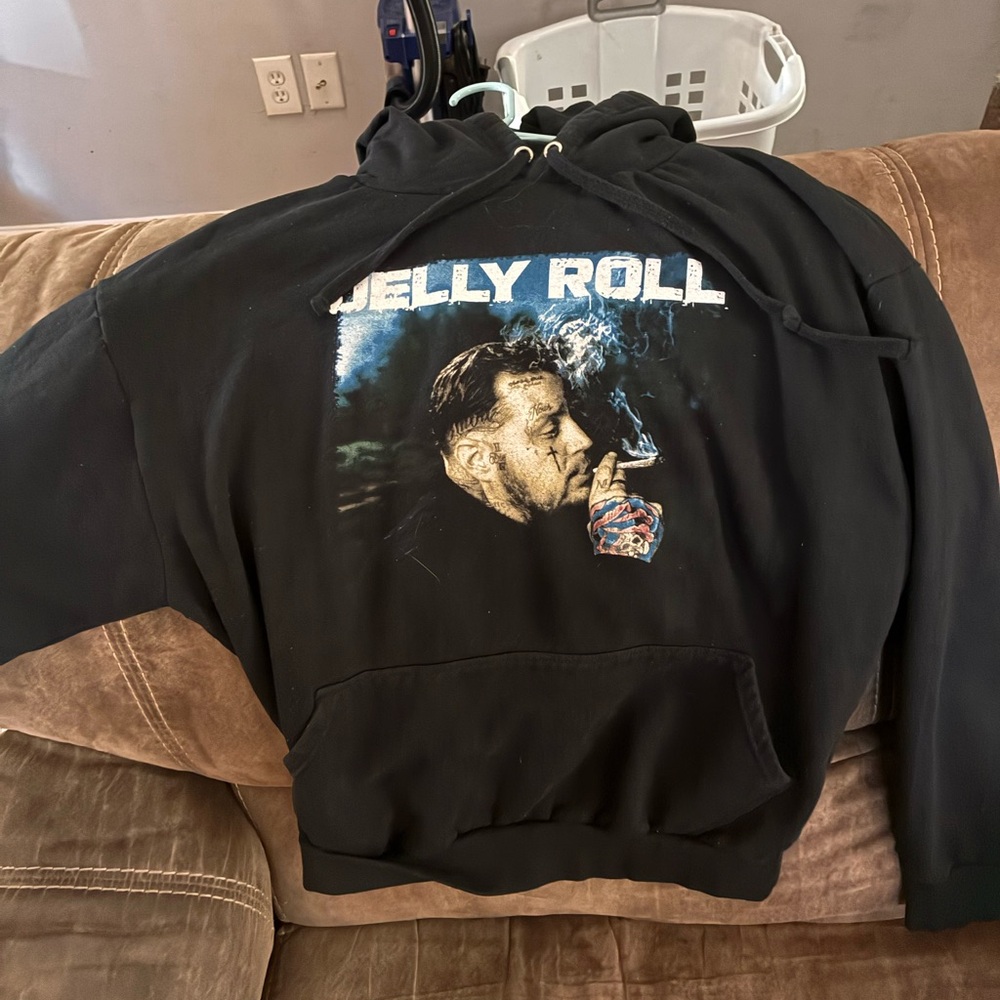 Jelly Roll Black Son of A Sinner Tour Graphic Hoodie